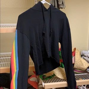 Cropped black sweater